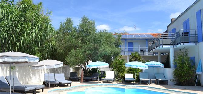 Atlantic Hôtel 3 étoiles avec piscine sur l'île d'Oléron en Charente Maritime